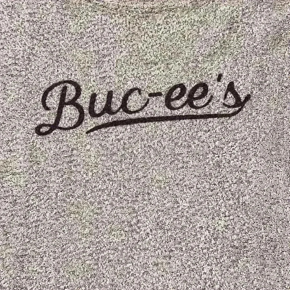 Buc-ee’s Souvenir Sweatshirt Heather Pink Gray Soft - Picture 2 of 5